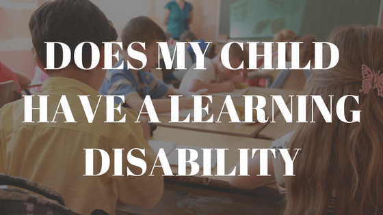 child learning disability
